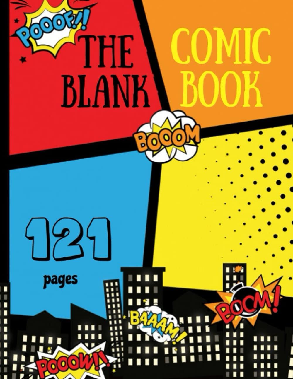 the blank comic book: comics anime, anime kids book, cartoons for boys, make your own idea book, cartoon book, make magazine book, make comics Paperback