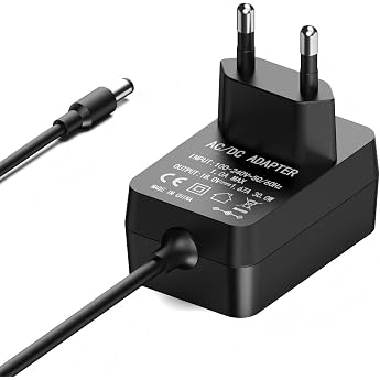 30W Power Supply Charger Replacement for Echo 3rd/4th Gen Echo Show 8/10/15 Echo Plus 2nd Gen Echo Show 2nd Gen 1.5 m Power Cable Compatible with Alexa Black