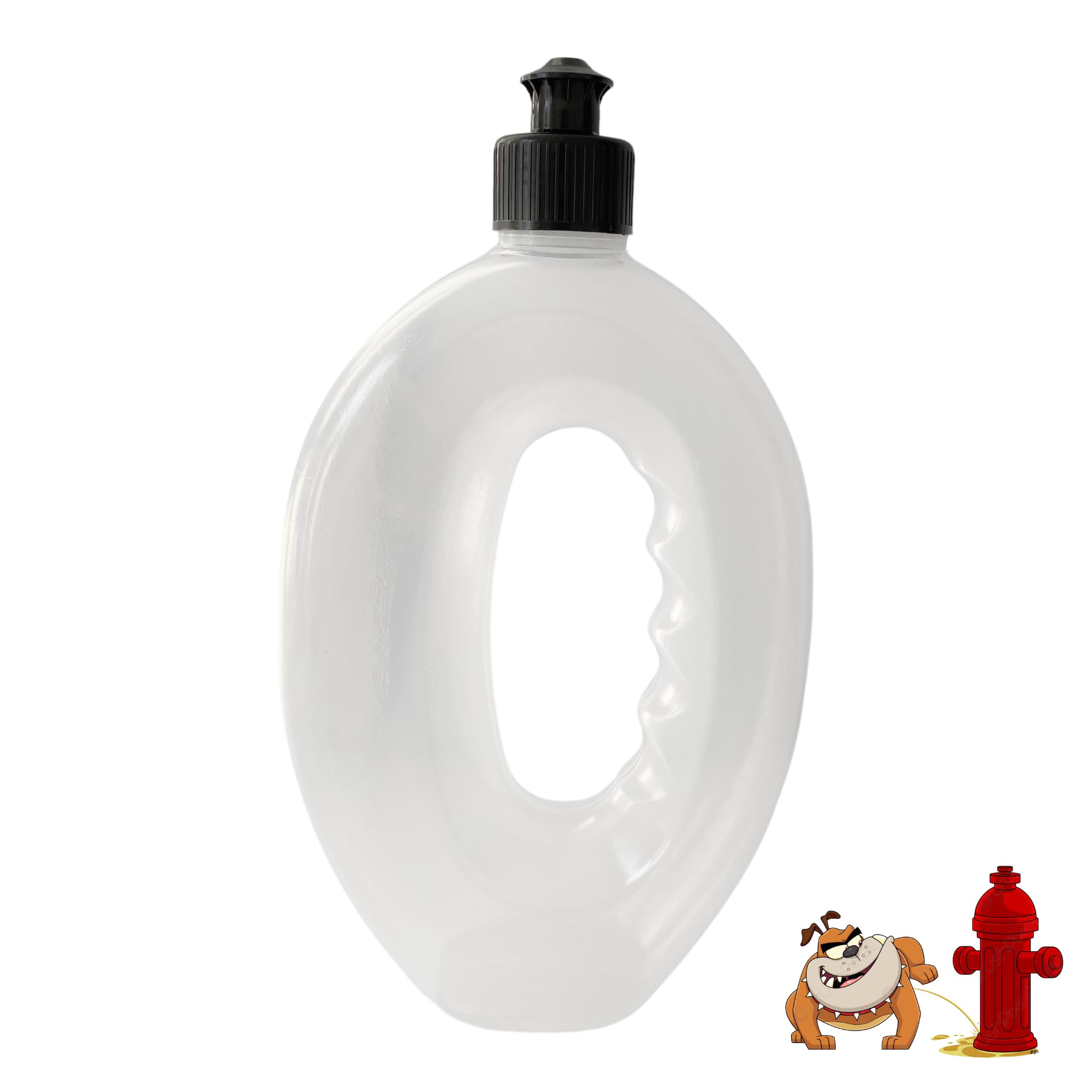 BUYWITHLOVE Botella Pipi Perros Calle con Agarre Único – Botella para Limpiar Pipi Perros Calle de 500 ml - Botella Perros Agua Pipi Transparente – Botella Perro Pipi