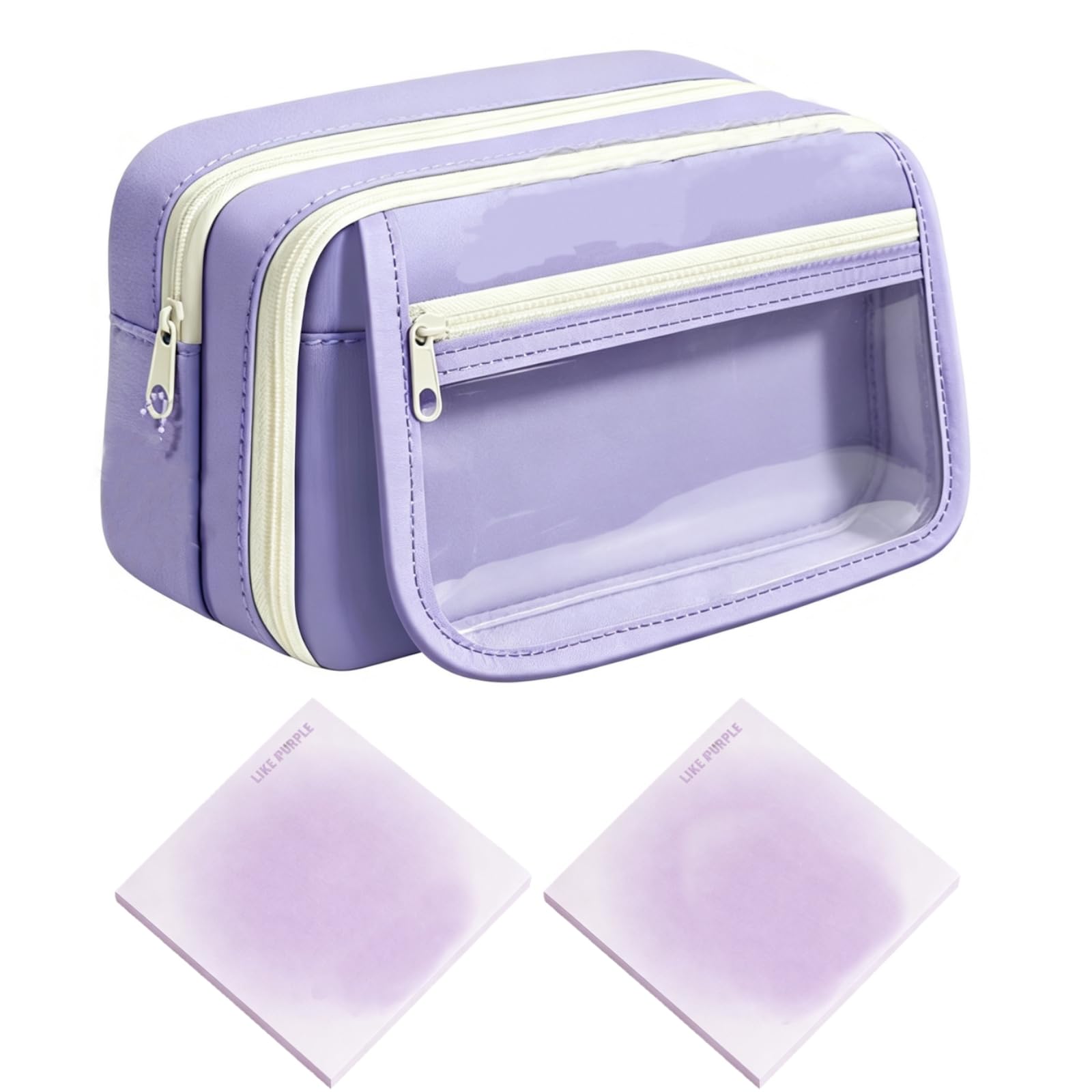Large Capacity Pencil Case, School Pencil Pouch, Purple Pencilcase Pen Case