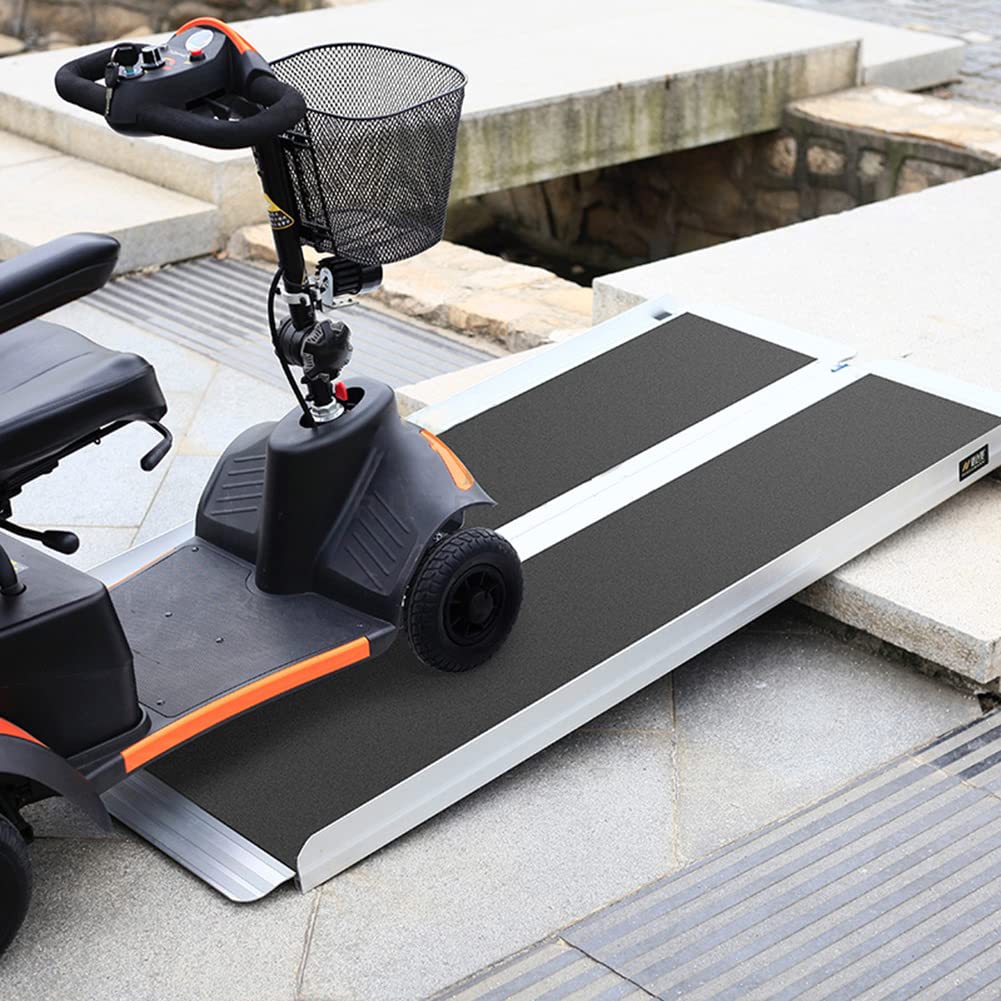 Buy RRYRC Threshold Ramp at The Door, Domestic Step Wheelchair Ramp, with Handle, Foldable, Non