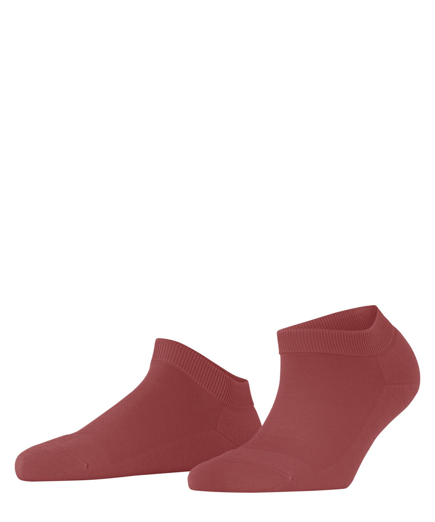 FALKE Women's ClimaWool W Sn Temperature-Regulating Low-Cut Plain 1 Pair Trainer Socks, Red Lobster 8862, 4-5