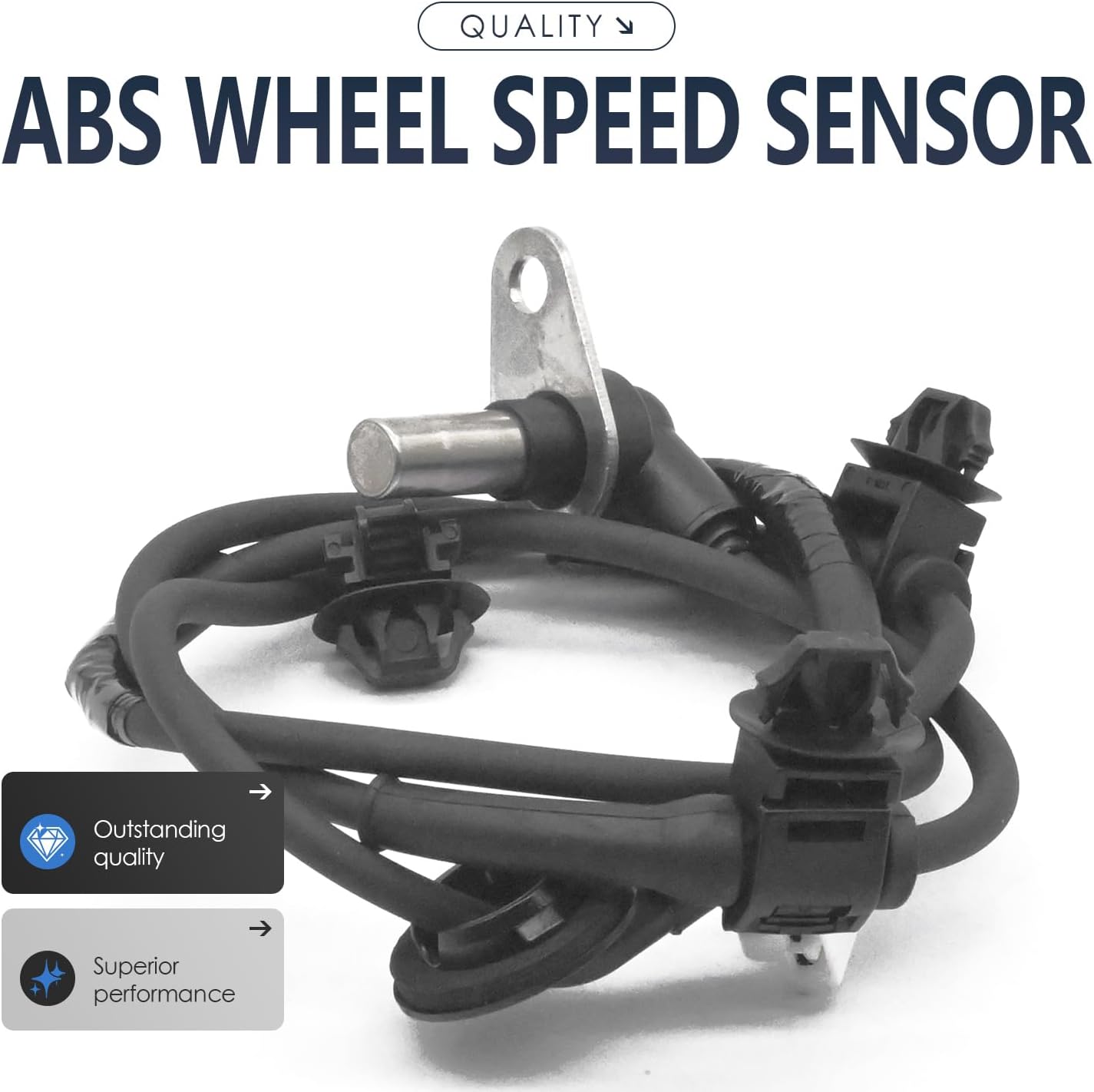 2PCS Rear Left and Right Abs Wheel Speed Sensor Compatible with Mazda Cx-7 Cx-9 EG274371YA EG274371YB EG274372YB ALS1643 ALS1635 AWD FWD 07 08 09 10 11 12 2007 2008 2009 2010 2011 2012
