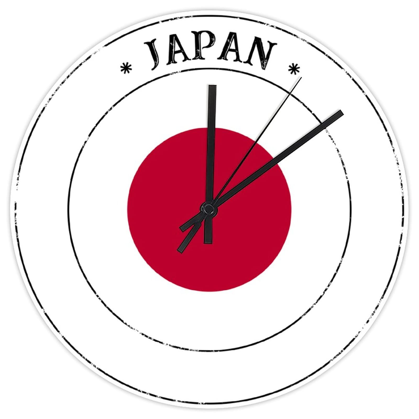 Horloge murale Japon pour décoration de chambre et salle de classe d'école