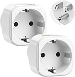 LENCENT Europe to Canada Plug Adapter, European to USA Adapter, American Outlet Plug Adapter, EU to US Adapter, Europe to CA/USA Travel Plug Converter