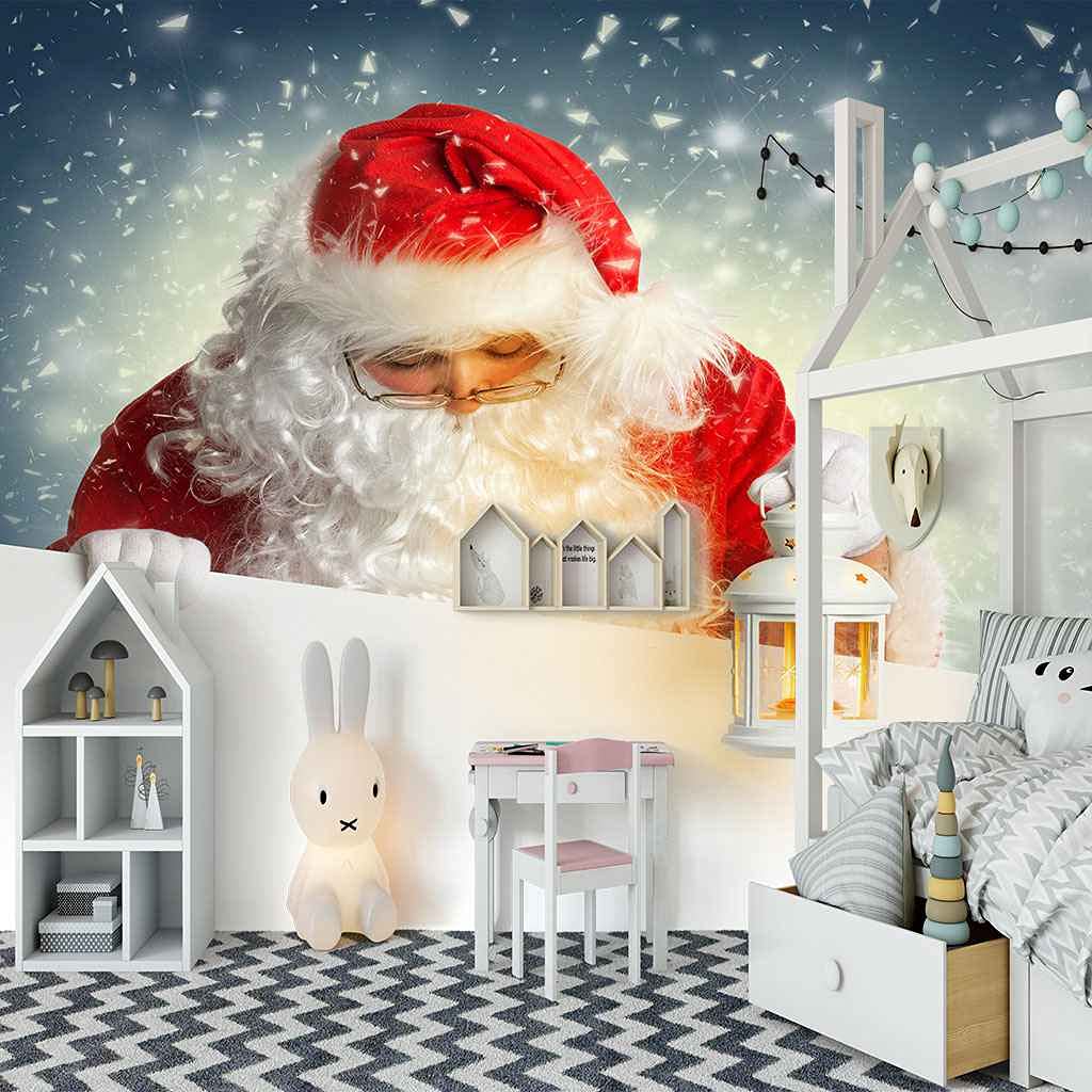 Papier peint Noël auto-adhésif : relooker votre mur sans colle 300x210