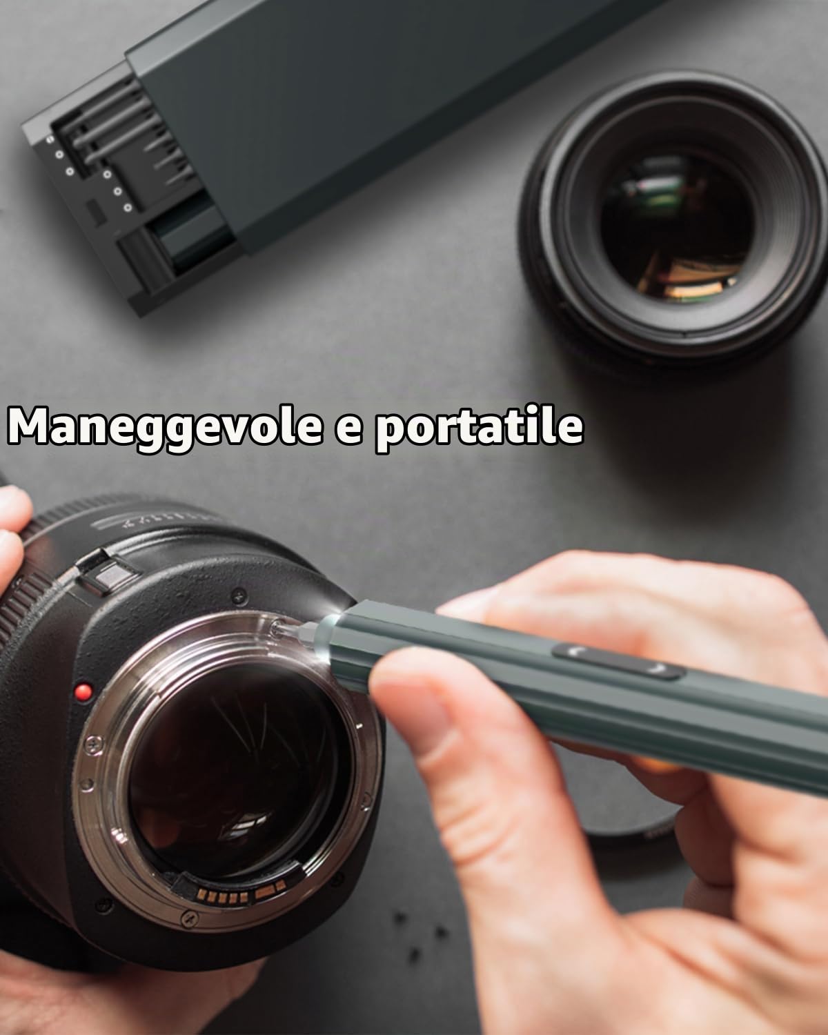mini cacciavite elettrico, set di cacciaviti di precisione con punte magnetiche 48 in 1, luce LED, contenitore magnetico, adatto per la riparazione di PC, telefono, orologio, laptop