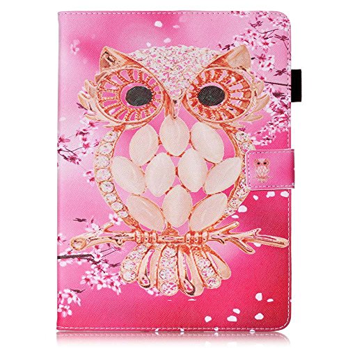 Etui Coque pour Apple iPad Air [ avec Earphone gratuit ] Billionn 3D Briller Slim-Fit PU Housse Smart Case Flip Cover Coque Etui en Cuir pour Apple iPad Air Case avec Pochette Fonction