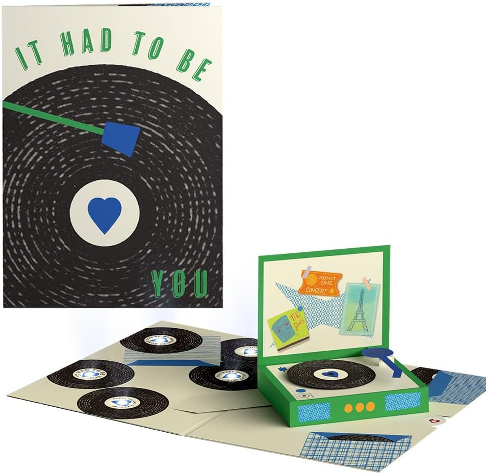 Lovepop Valentine's Day Pop-Up Card with Music & LED Lights for Her and Him - 3D Light-Up Greeting Cards for Boys, Girls, Men, Women - It Had to Be You - 5" x 7" Card - Blank Notecard & Envelope Included