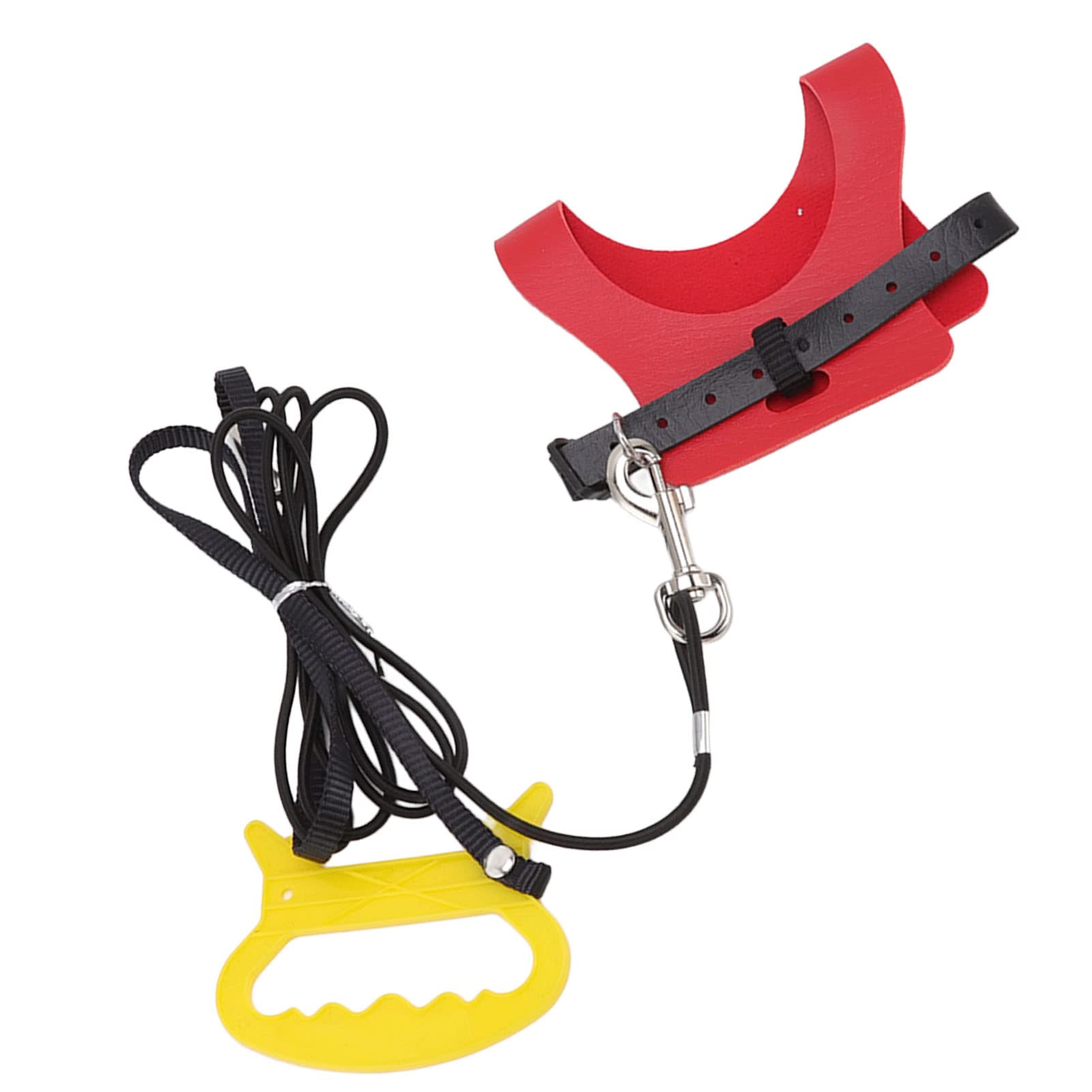 Hztyyier Traction Strap, Bird Harness Collar Faux Leather Easy Care for Birds (S)