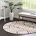 Rugs.com Tucson Collection Rug â€“ 5 Ft Round Multi Low Rug Perfect for Kitchens, Dining Rooms