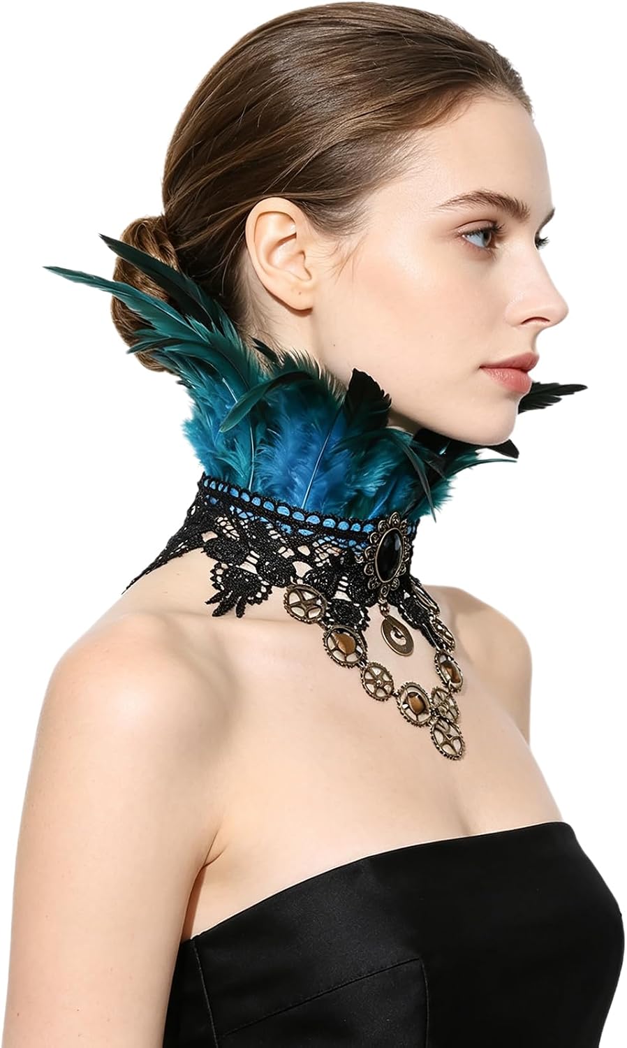 for Convention Feather Collar Cape Feather Scarf Piece image 2