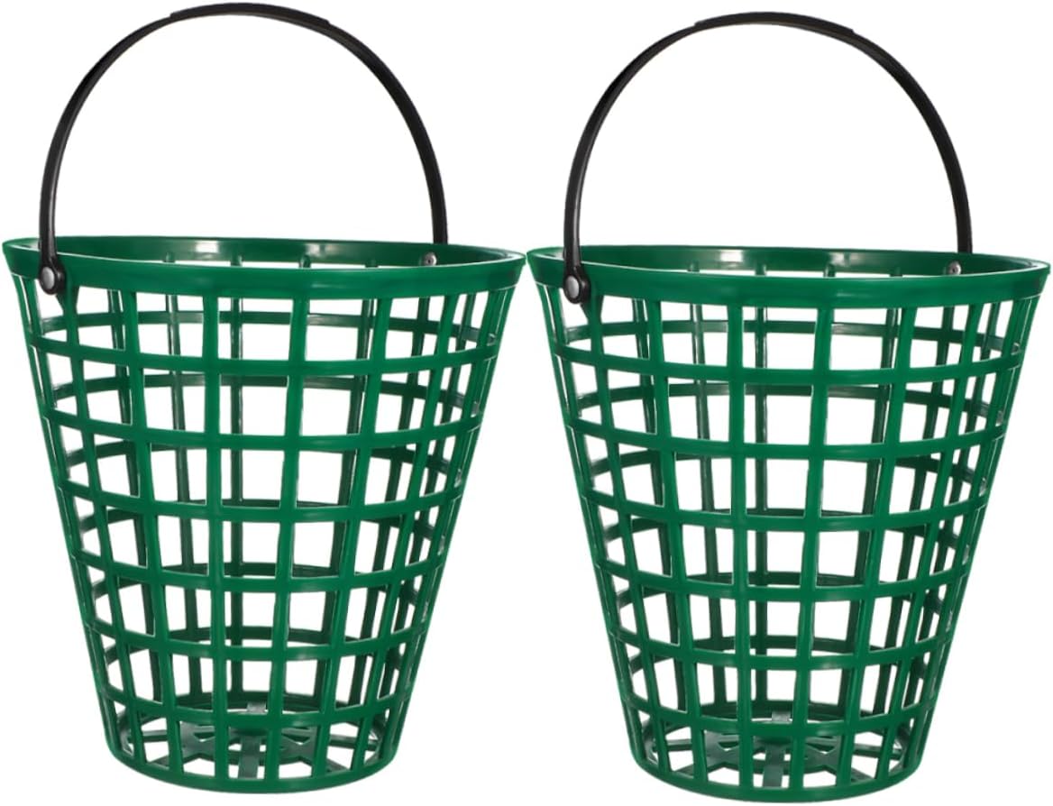 VOSAREA 2pcs Portable Golf Holder Basket Plastic Storage Container for Organizing Golf