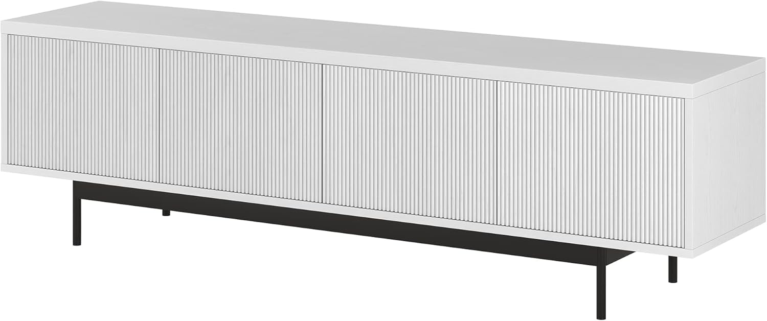 Assembled metal base frame of the TV stand