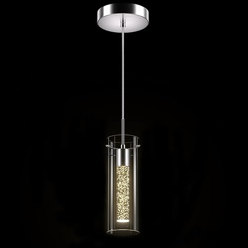 Miniatura 14 de 1 Paquete Accesorio de Lámpara Colgante de Techo, Luces Colgantes para Isla de Cocina Lámpara Colgante de Cristal, Accesorio de Luz Colgante