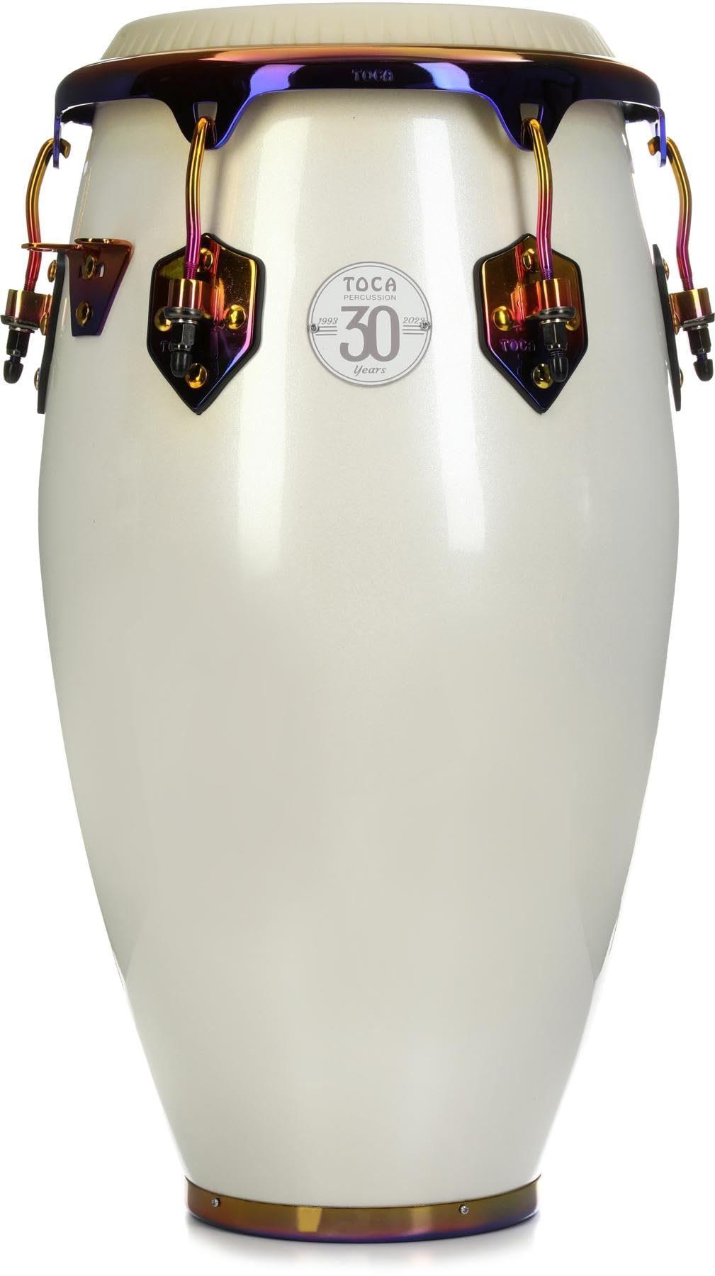 Toca Conga Series 30th Anniversary, Quinto 11", Luminescent White, Anodised Hardware, 5311-MB