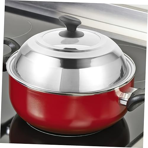 Miniatura 9 de Cubierta de olla caliente de acero inoxidable, tapa de sartén de cocina, tapa de sartén universal, tapa de sartén portátil, tapas de vidrio para