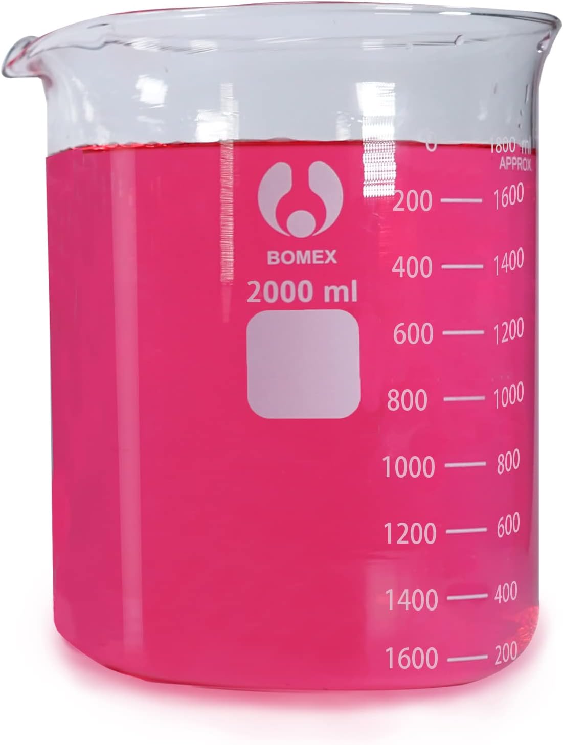 Scientific 5000ml Glass Beaker 3.3 Borosilicate Glass Double Scale Graduated…