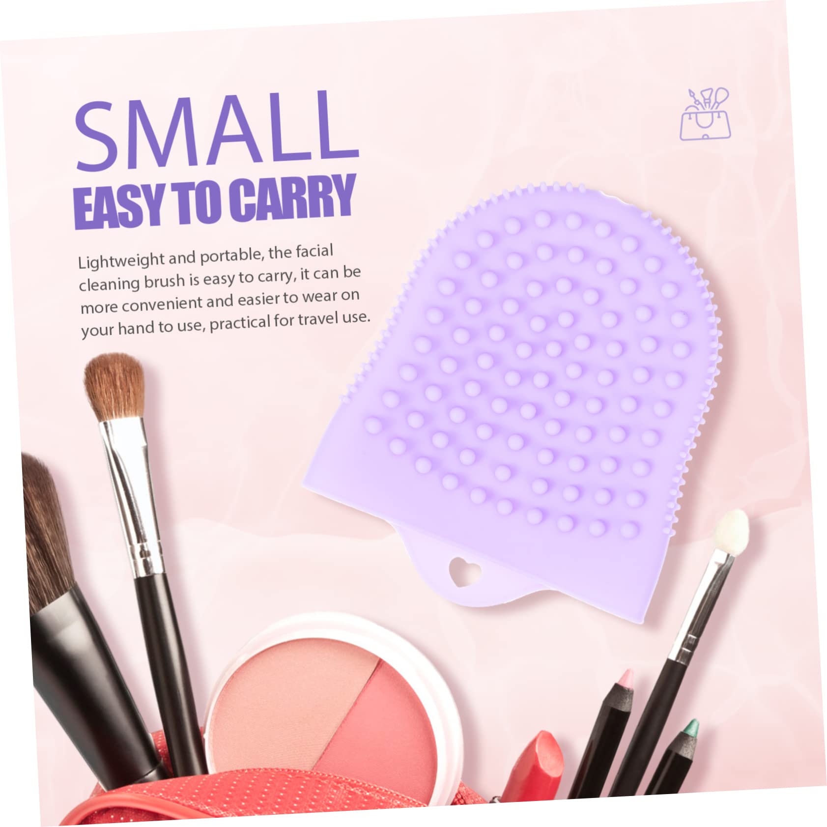 Healeved 5stücke Silicone Gesichtsreinigungsbürste Mit Sanftem Peeling-design Ergonomisch Leicht Und Tragbar Für Empfindliche Haut Für Tägliche Anwendung Und Reisen