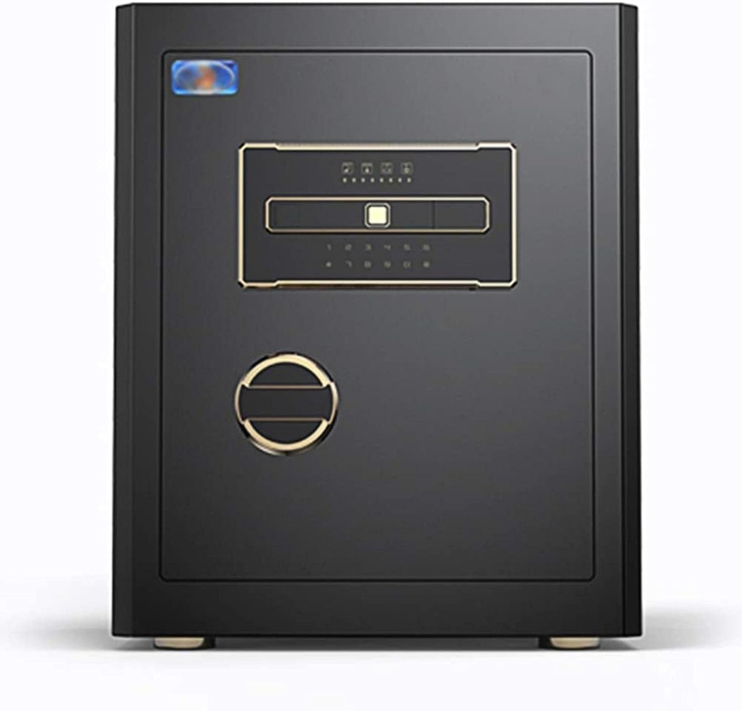 Document safes for Home fire and Waterproof Fingerprint Home Steel Safe for Office Hotel Jewelry Cash,Black
