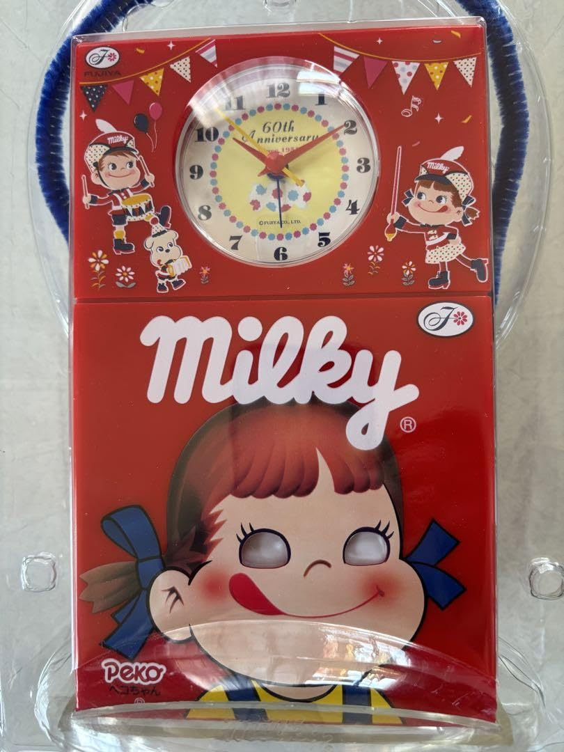 [希少 非売品]ペコちゃん60周年記念ミルキー目覚まし時計 Amazon.co.jp: ミルキー ペコちゃん 60周年目覚まし時計 : ホーム