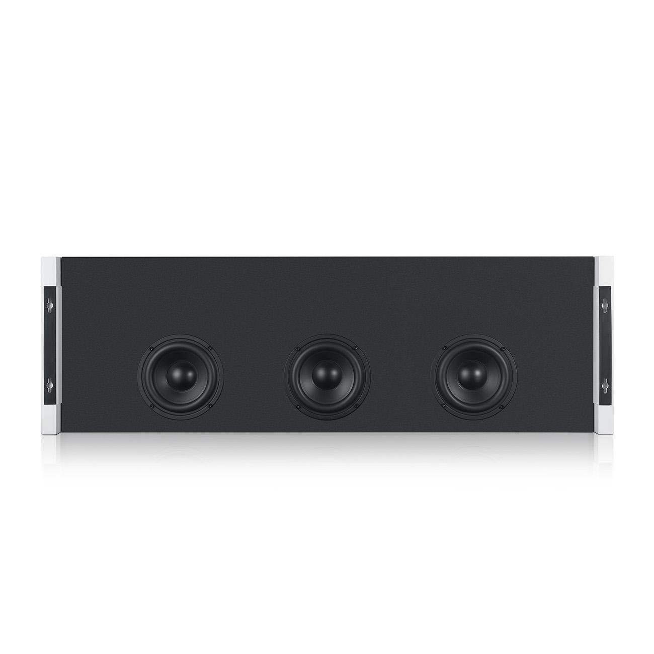 Teufel T 4000 Caisson de Basses Plat - Caisson de Basses Actif Compact, Principe downfire, Reproduction puissante des Basses, Bass Reflex - Noir