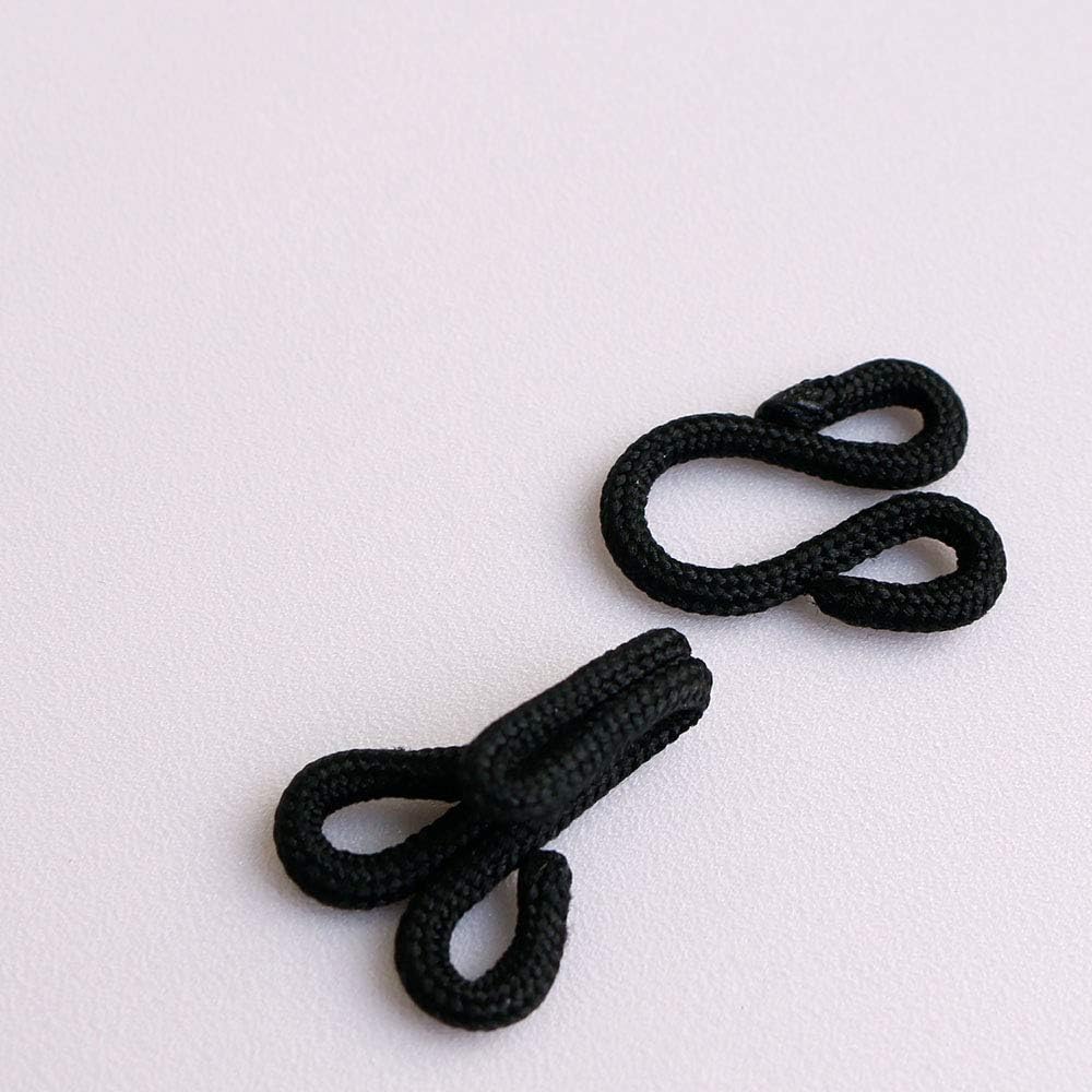 Prym Fur Hooks and Eyes Black Covered