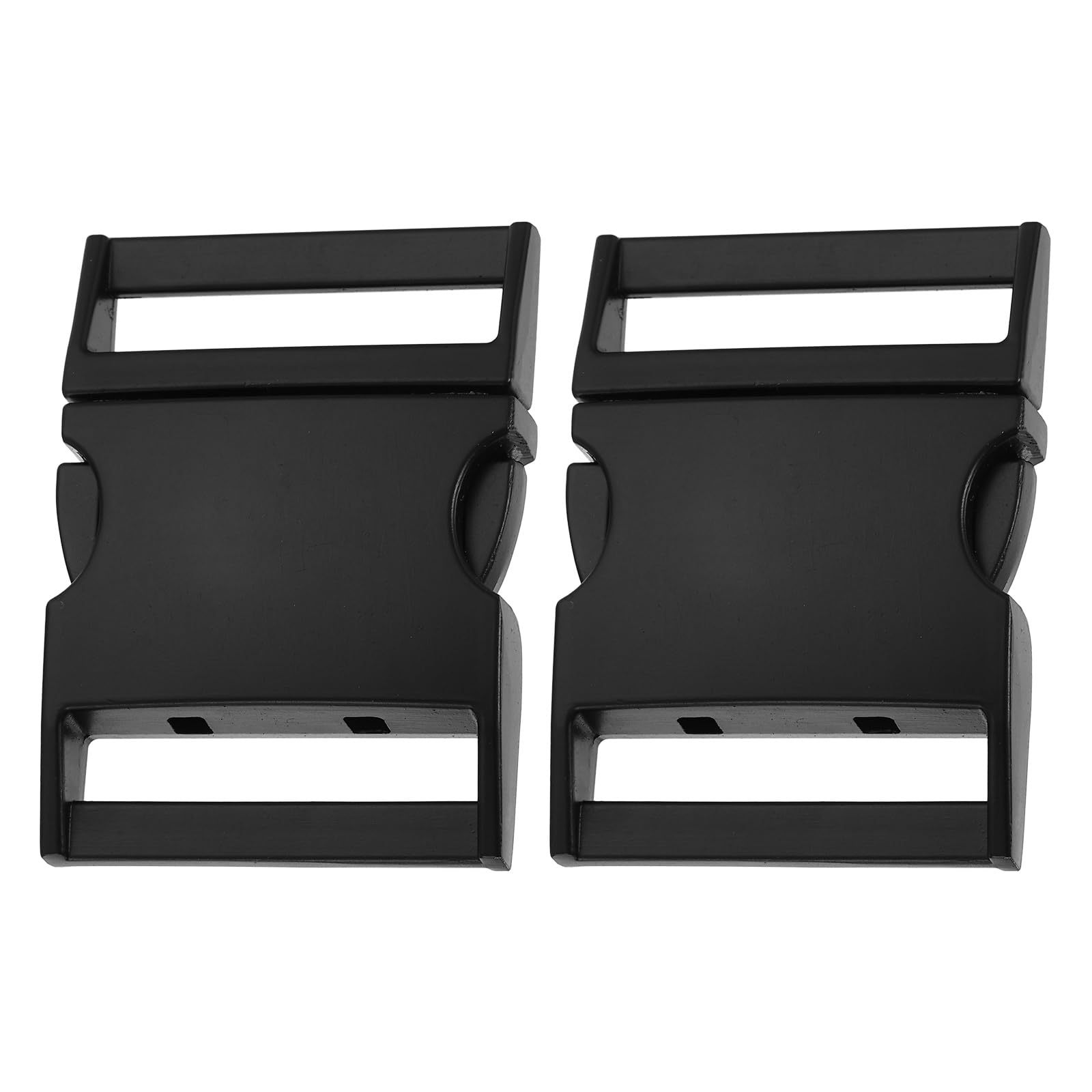sourcing map 2pcs Metal Quick Side Release Buckles 3/4"(20.5mm) Zinc Adjustable Quick Release Buckle Replacement Snaps Clips Clasps for Backpack Straps Fanny Pack Dog Collars, Matte Black