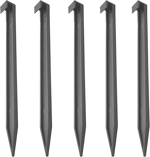 DasTior 40 estacas de anclaje de paisaje de jardín, estacas de 10 pulgadas para tablas de terraza, tela de malezas, decoración inflable de jardín