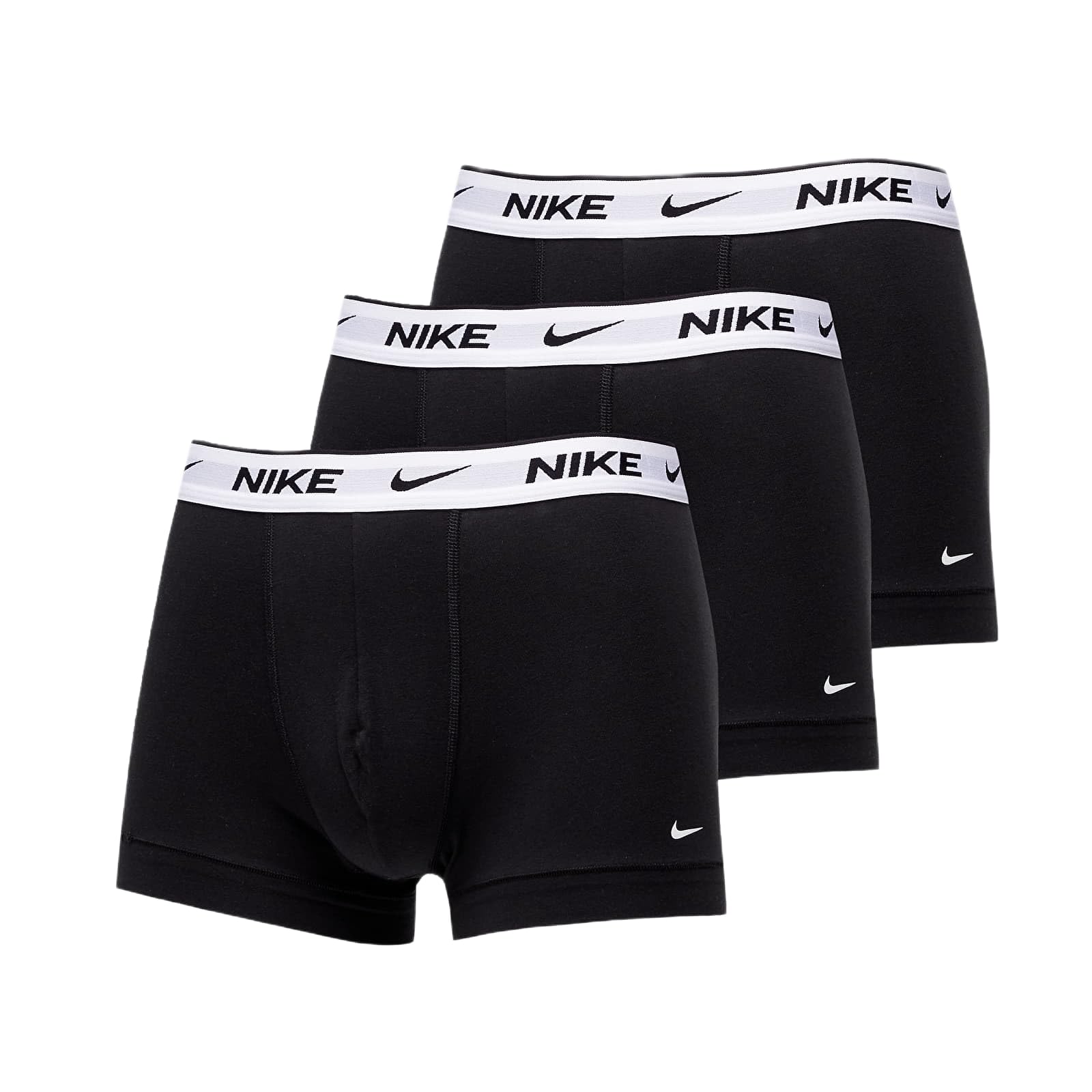 NIKE Mens Everyday Cotton Stretch Trunks, Black, L EU
