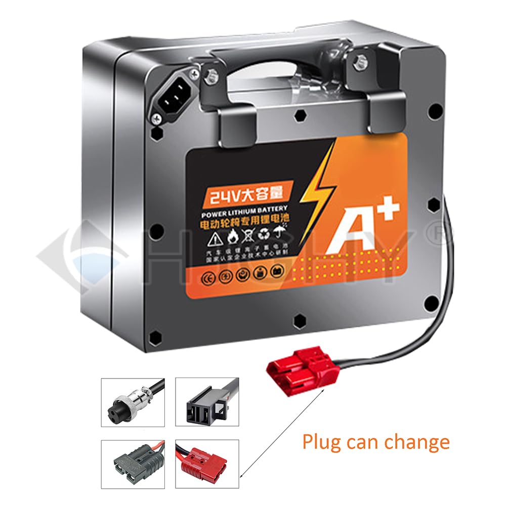 Batería de Litio de 24 voltios para Silla de Ruedas eléctrica, 24 V, 10 Ah, 12 Ah, 15 Ah, 20 Ah, Recargable, de fosfato de Hierro y Litio, con Cargador.