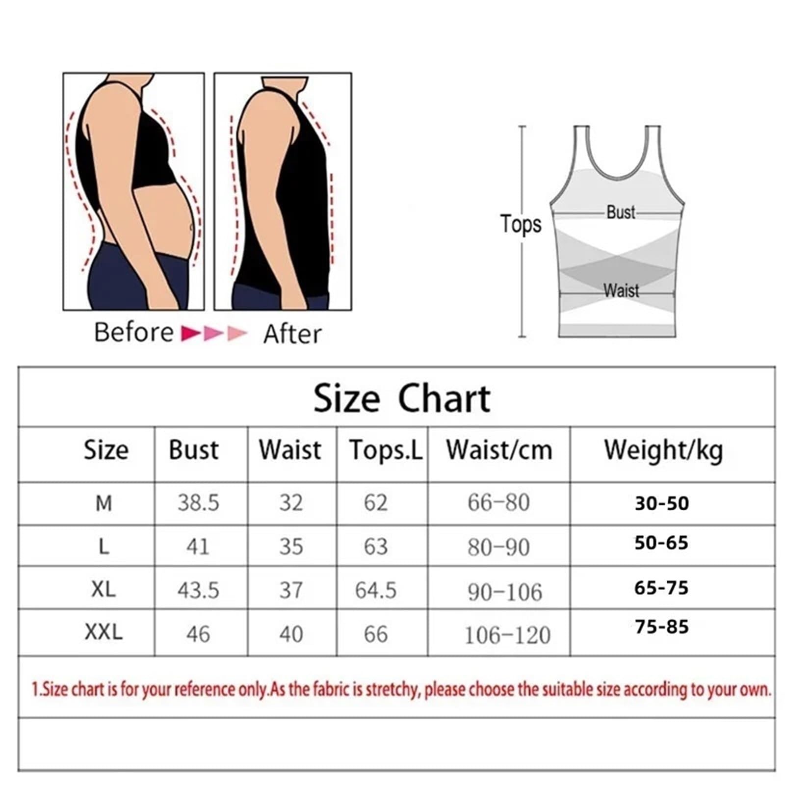 Body Shaper Weste für Männer Kompressionsshirts for Männer Shapewear for Brust und Bauchkontrolle, Body Shaper, Abnehmen, Unterhemd, Workout-Weste, Tanktop Für Fitness geeignet(White,XXL)