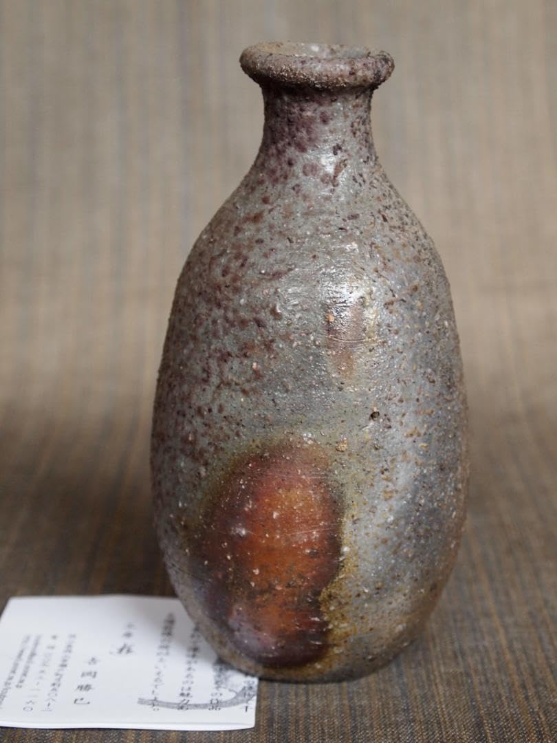 壺屋焼 丸徳利 金城次郎初期作品人間国宝 共箱 218 ☆沖縄 人間国宝