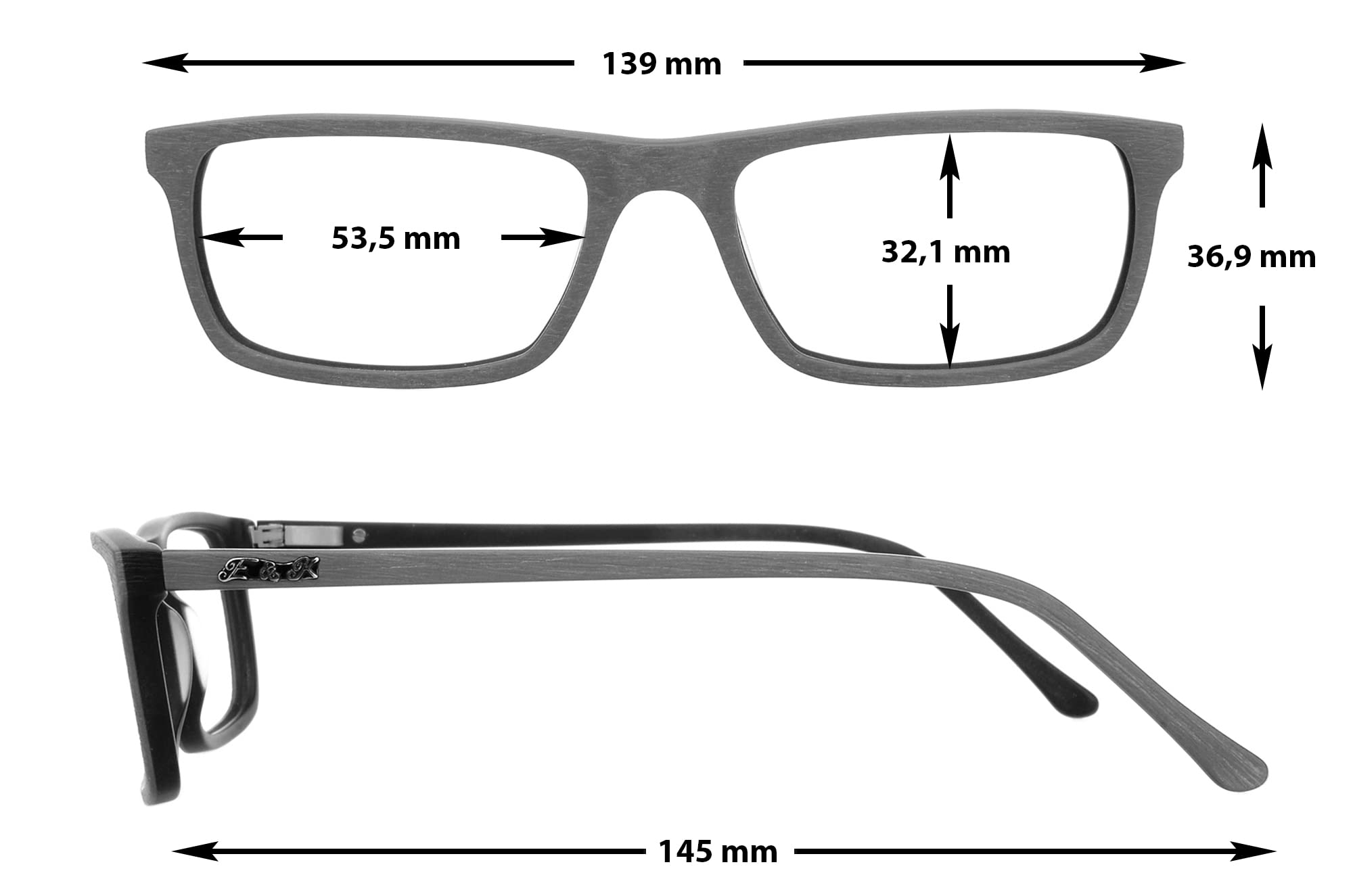 Edison & King Gafas presbicia Hombre - anti luz azul - Christales premium - „7th Day“
