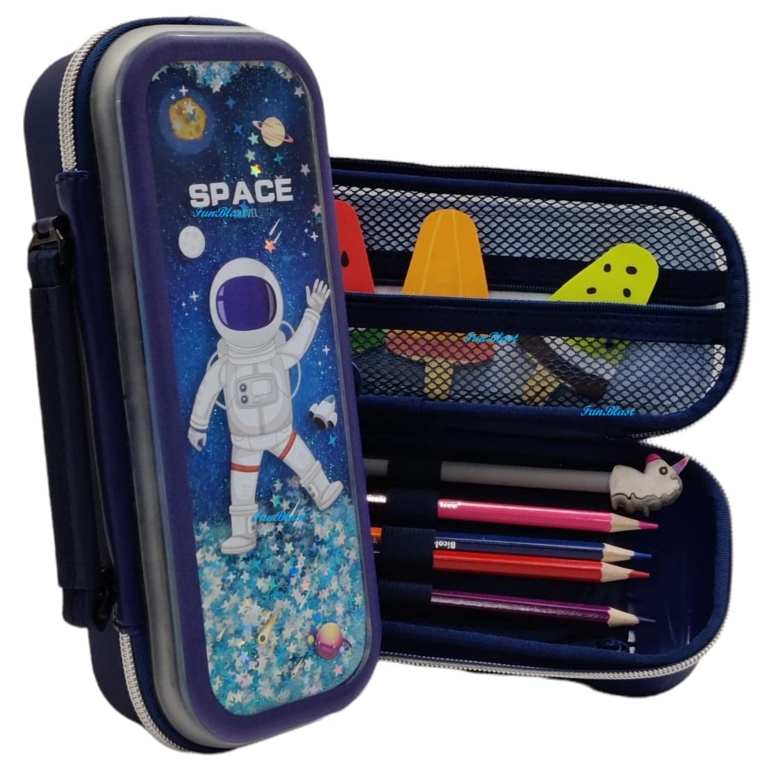 Glitter Quicksand Pencil Case Funblast Synthetic Glitter Pencil