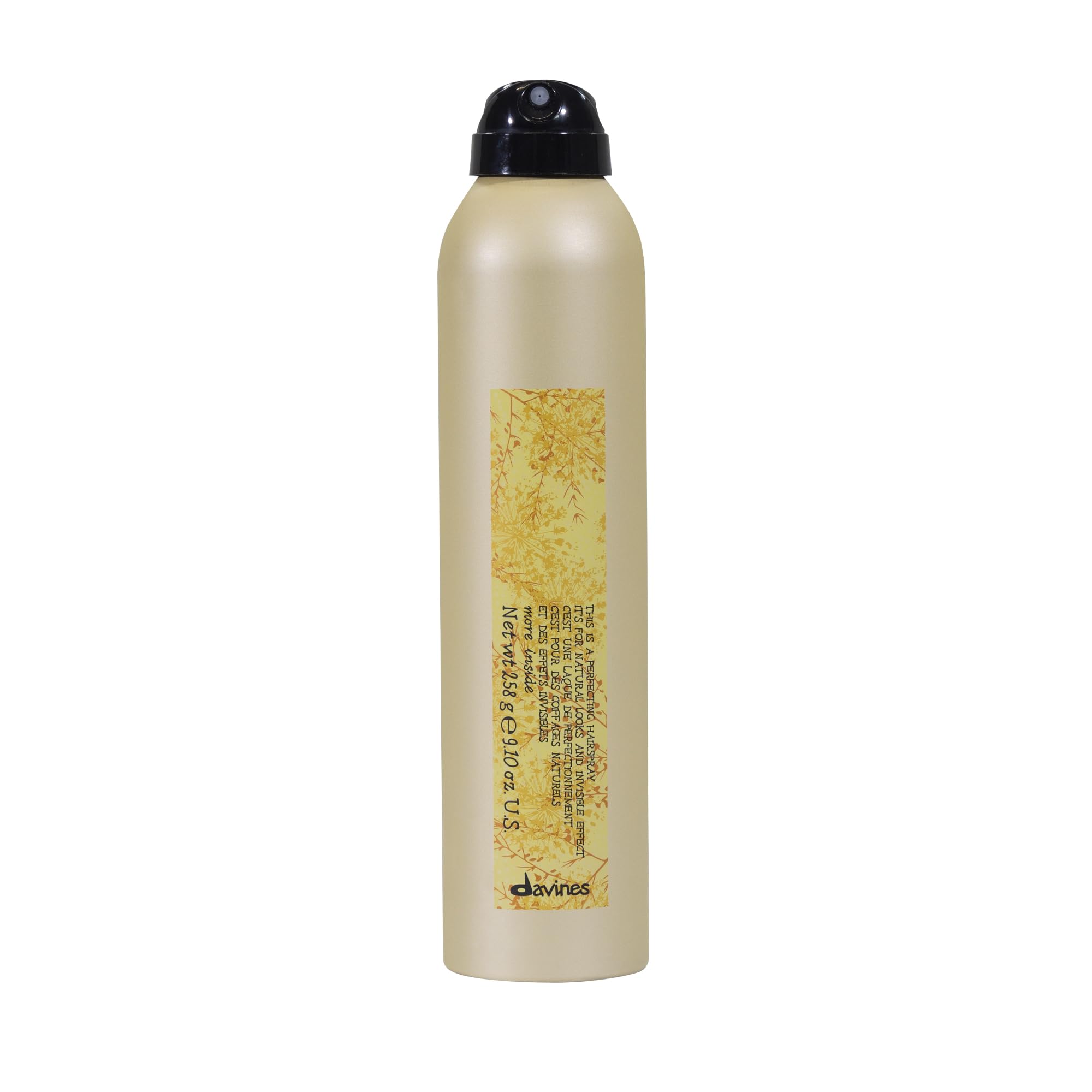 Davines This Is A Perfecting Hairspray, Medium Hold Invisible Finish - Ultra-Fine Mist for Natural Movement - No Build-Up or Residue, 10.14 Fl Oz