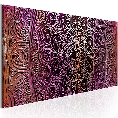 murando Cuadro Acústico Mandala 120x40 cm espuma acústica absorbe el sonido aislamiento lienzo de 1 pieza Impresión Artística Decoración de Pared Imagen Orient Zen f-A-0594-b-b