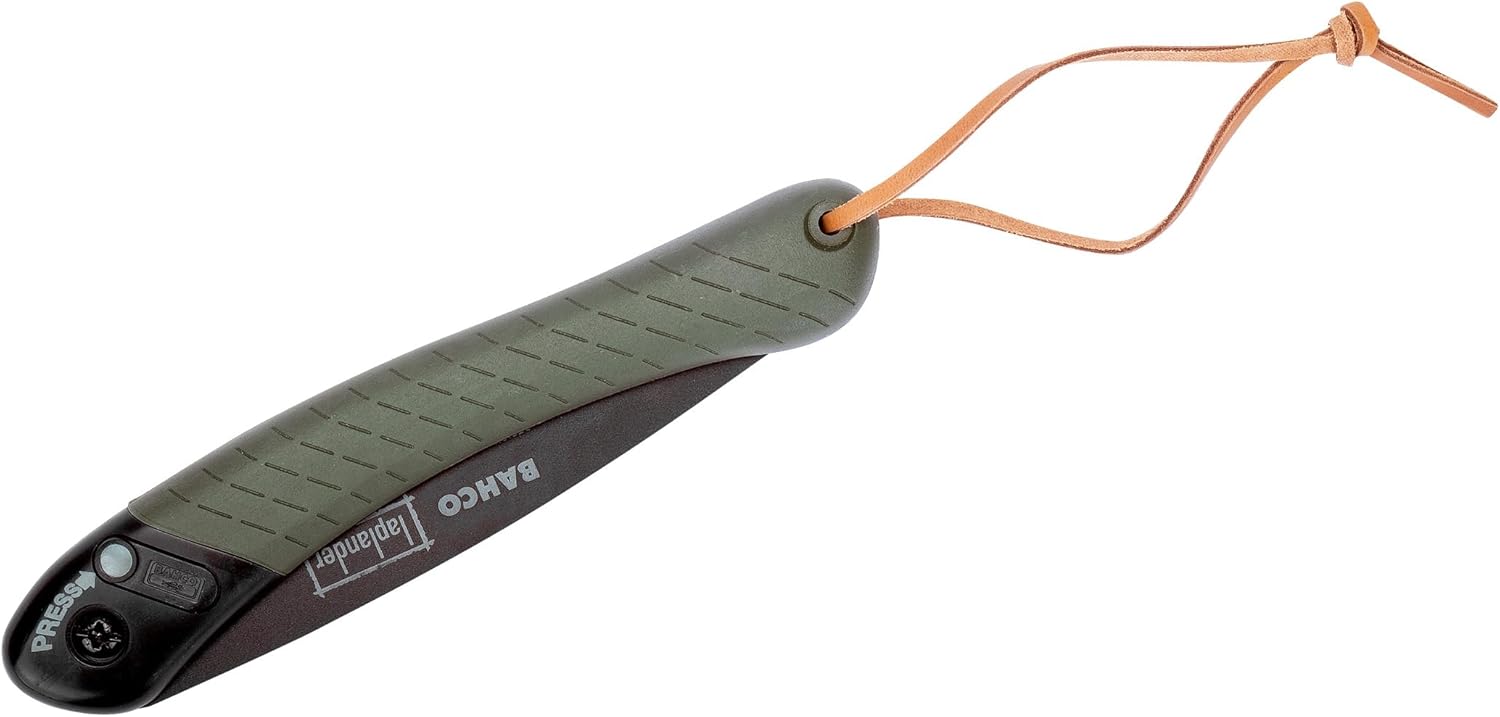 Bahco 9" Laplander Folding Saw for Trail Maintenance, Wood Processing, and Survival Use, Rust-Protected Blade, Secure Lock, Ergonomic Grip, Ideal Bushcraft and Camping Tool - Image 5