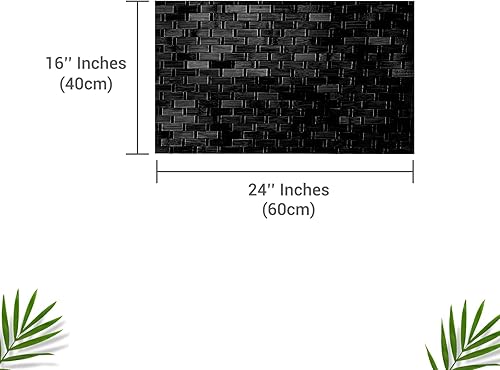 Miniatura 2 de Tapete de baño de bambú de 24 x 16 pulgadas y jabonera de madera, tapetes de baño, tapetes de baño antideslizantes para baño, cocina, sauna, spa,