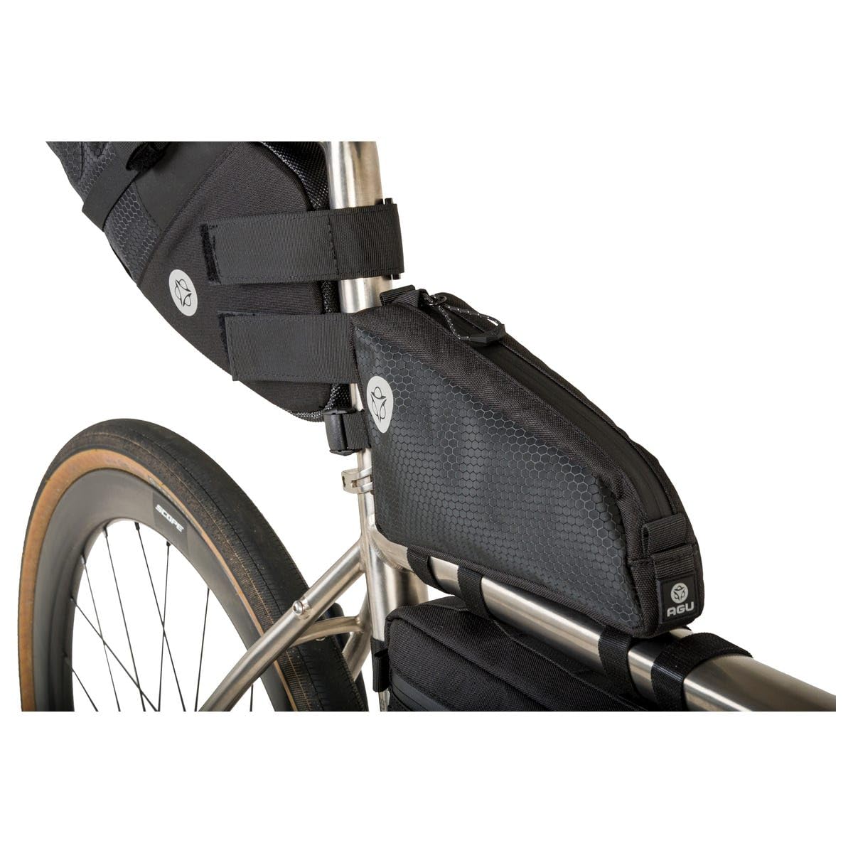Bolsa VENTURE Top Tube 6x12x23cm Negra
