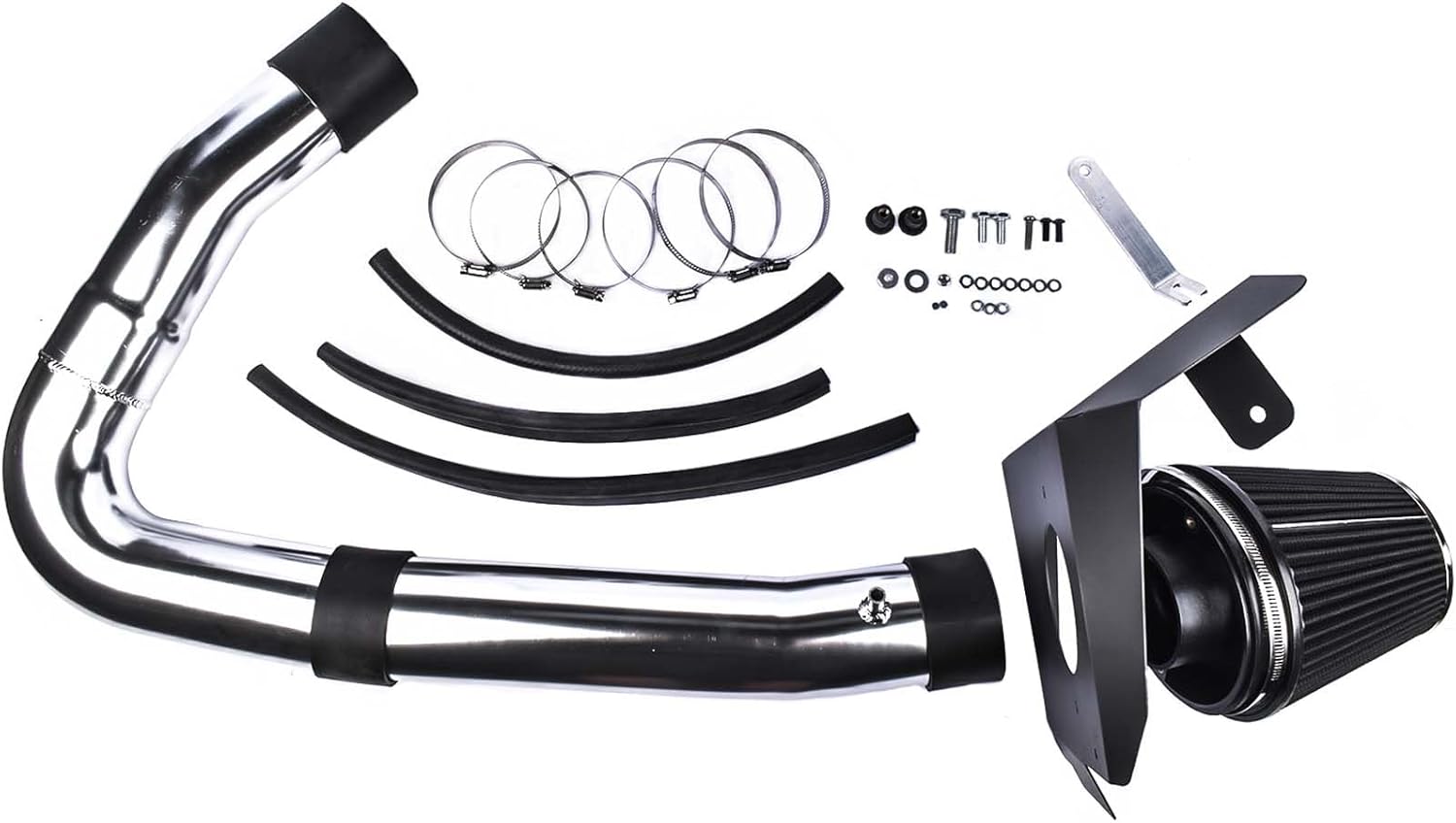 Heat Shield Cold Air Intake Black Filter Replacement for 2011-2020 Chrysler 300 300C Dodge Challenger Charger 3.6L V6 HI-DG-12CK-1-L