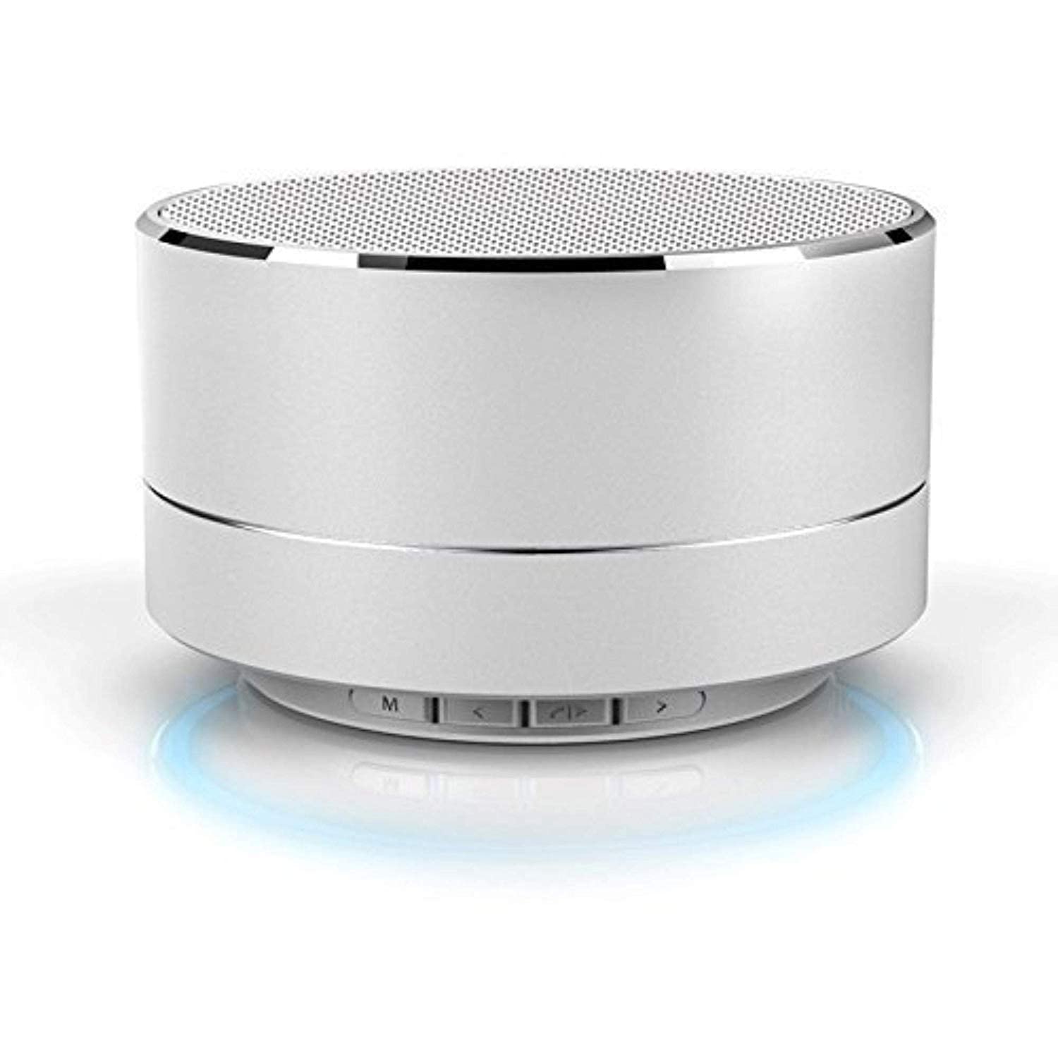 NEFI Bluetooth Speaker 3W Mini P10 Metal Aluminium Alloy Portable Speaker with Mic for Home Indoore Outdoor (Color Silver)