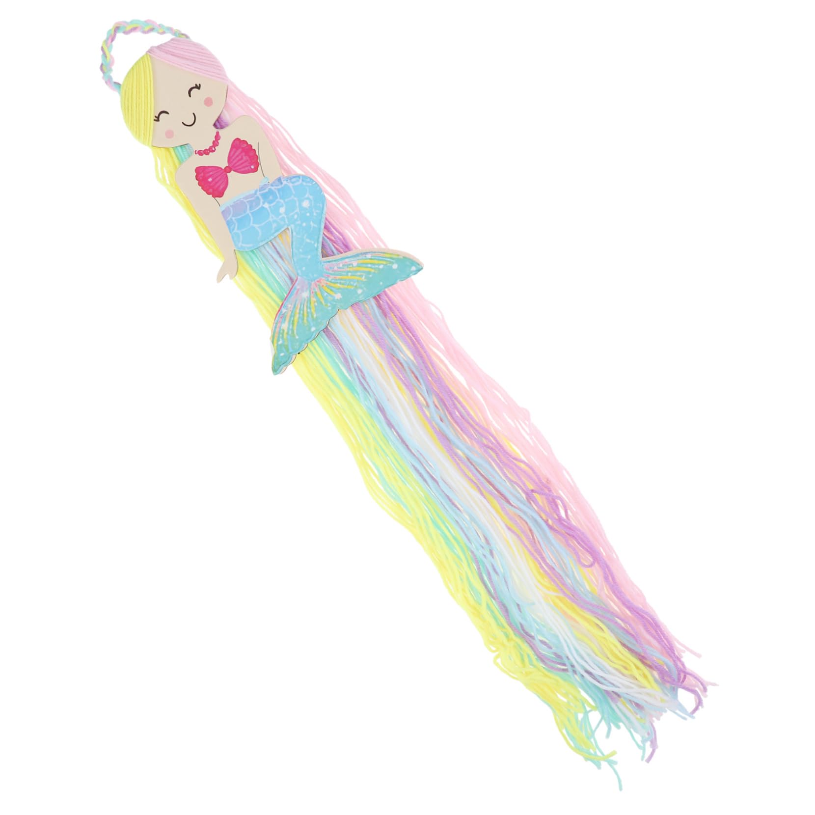 PACKOVE Mermaid Tassel Hair Clip Organizer Wall Hanging Decor for Unique Hairpin Holder Durable and Easy to Install for Nursery Decoration and Birthday