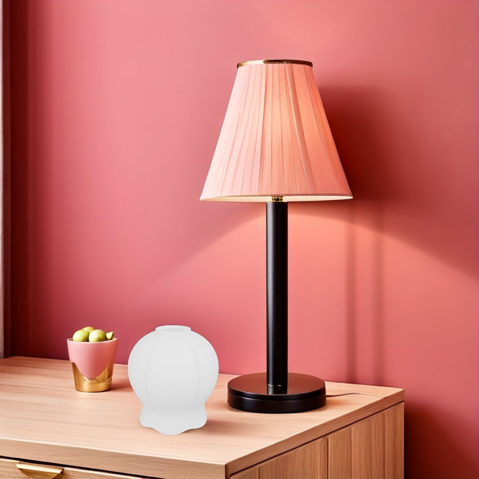 Mikinona 2 Sztuki Abażurów Do Lamp Sufitowych Klosz Do Lampy Kwiatowej Szklany Klosz Do Lampy Wiszącej Szklany Klosz Wiszącej Sufitowej Kwiatowy