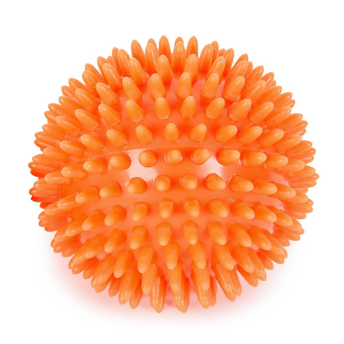 Yoga Studio Spikey Massage Ball – Orange, 9cm Stress Ball for Trigger Point Therapy, Myofascial Release, Plantar Fasciitis. Therapeutic Accessories