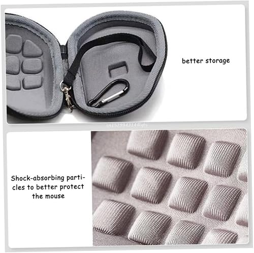Miniatura 6 de nEWXIANTay Funda rígida para ratón para videojuegos, bolsa de almacenamiento de viaje, bolsa para portátil, mouse inalámbrico silencioso, mouse negro