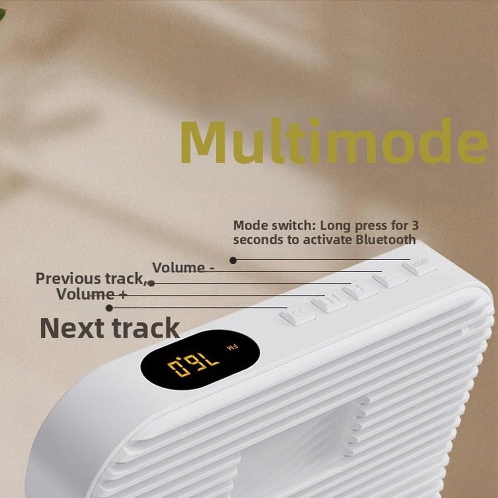 Lettore CD portatile, lettore di dischi musicali compatto con telecomando (bianco) | Telecomando portatile compatto per riproduzione wireless per interni