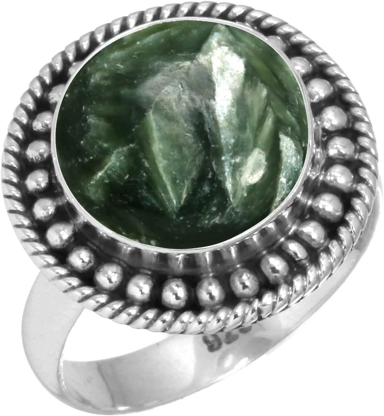 Lapis, Carnelian, Amber, Garnet Round Handmade Ring Genuine 925 Sterling Silver Boho Chunky Natural Gemstone Jewelry For Women