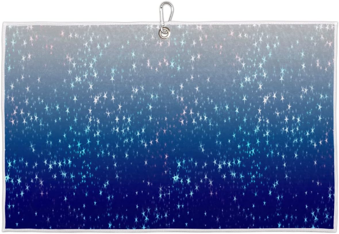 Nice Stars Golf Towel Microfiber Club Cleaner with Carabiner Clip Water Absorption Quick Dry Golf Towels for Women Men Golf Accessories 15 X 24 Inch