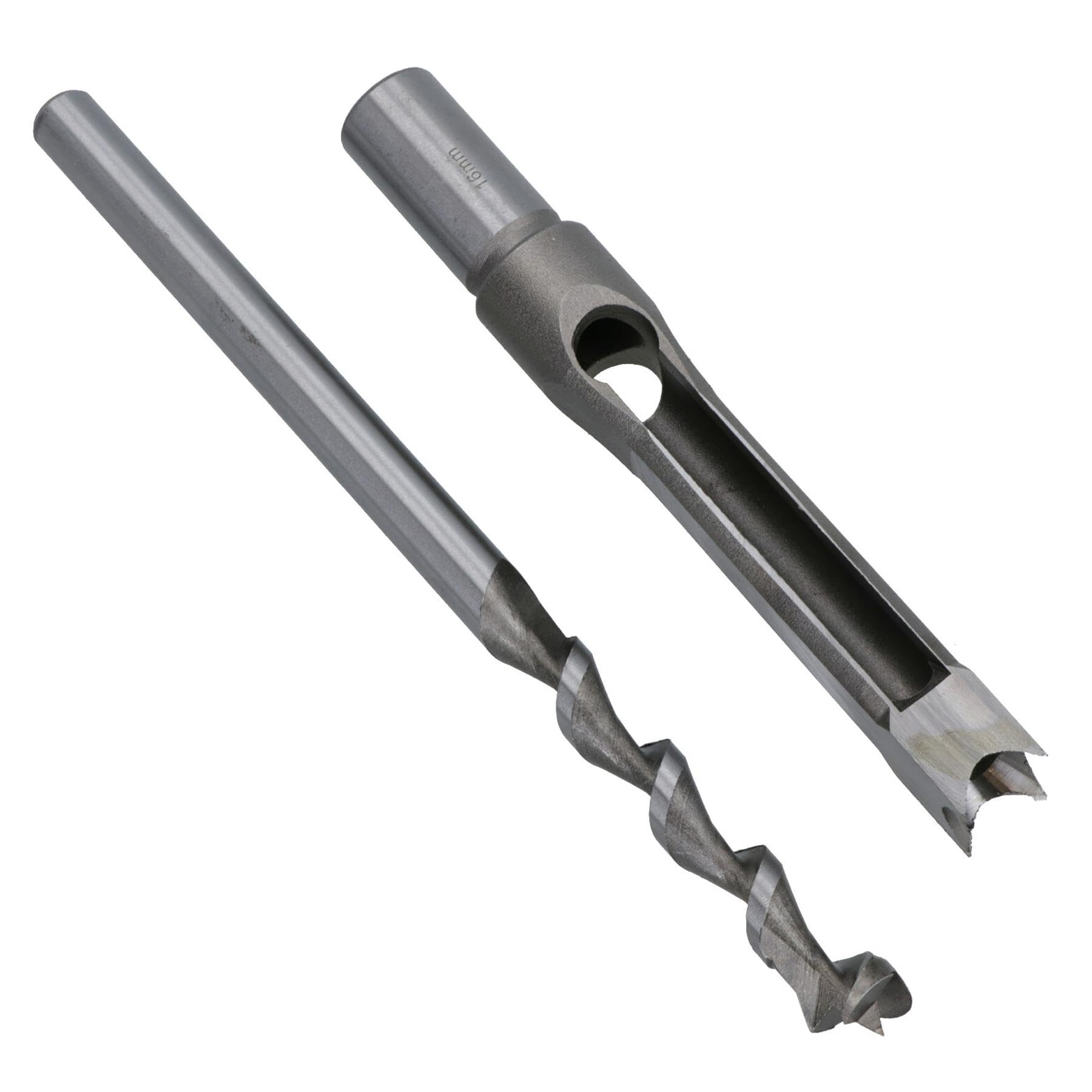 4pc Ensemble d'outils de forage de mortaise 6,10,13 et 16mm dans le bois Ciseaux à bois Boîte TE665